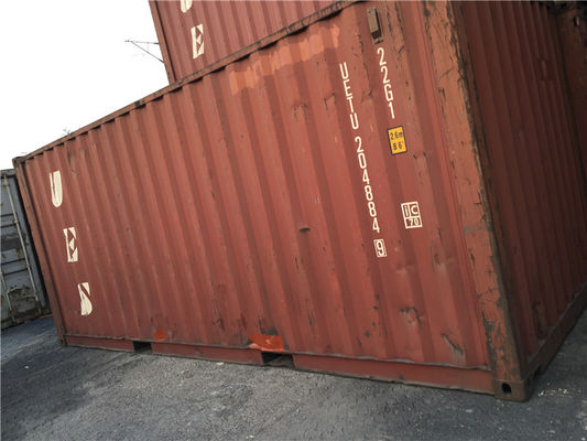 China 20 Feet Open Side Used Steel Storage Containers For Road Transport supplier