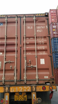 China Red Steel 20 Foot Second Hand Steel Storage Containers Volume 33 Cbm supplier