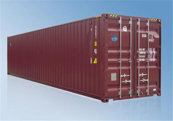 China RED Old Used Shipping Containers For Sale Standard Transport supplier